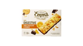 Emma Μπάρες Δημητριακών Digestive με Μαύρη Σοκολάτα & Πορτοκάλι 5x28g
