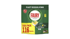 Fairy Original Κάψουλες Πλυντηρίου Πιάτων Λεμόνι Giga 116τεμ