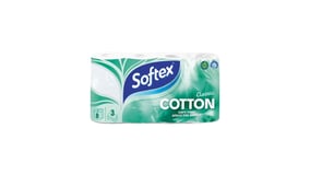 Softex Χαρτί Υγείας 3 Φύλλα Classic Cotton 8τεμ 624g