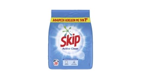 Skip Σκόνη Πλυντηρίου Ρούχων Active Clean 20μεζ