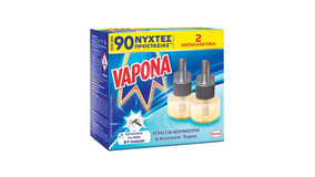 Vapona Αντικουνουπικό Υγρό Ανταλλακτικό 90 Νύχτες 2x18ml