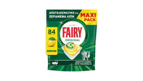 Fairy Original All in One Κάψουλες Πλυντηρίου Πιάτων Λεμόνι 84τεμ