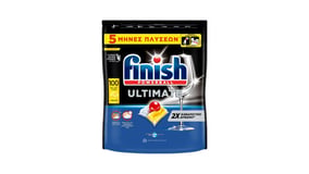 Finish Powerball Ultimate All in 1 Κάψουλες Πλυντηρίου Πιάτων Λεμόνι 100τεμ