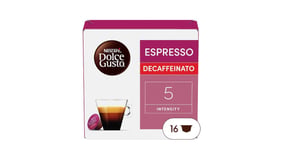 Nescafe Κάψουλες Espresso Decaffeinato Συμβατές με Μηχανές Dolce Gusto 16τεμ 186g
