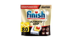 Finish Κάψουλες Πλυντηρίου Πιάτων Ultimate Plus All in 1 Λεμόνι 80τεμ