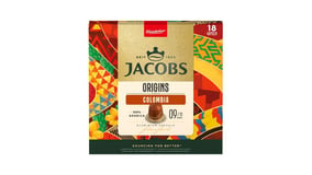 Jacobs Κάψουλες Espresso Origins Colombia Συμβατές με Μηχανές Nespresso 18τεμ 104g