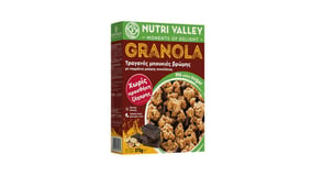Nutri Valley Granola Τραγανές Μπουκιές Βρώμης με Μαύρη Σοκολάτα Χωρίς Ζάχαρη 375g