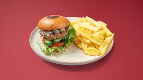 Chick in burger