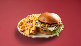 Strawberry smashed burger