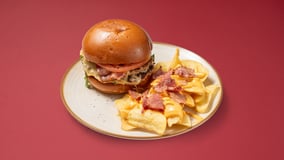 Truffle smashed burger