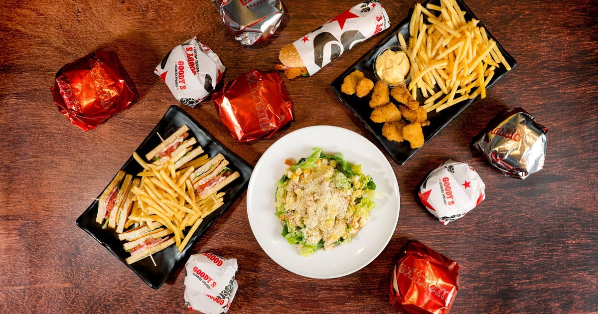 Goodys menu top